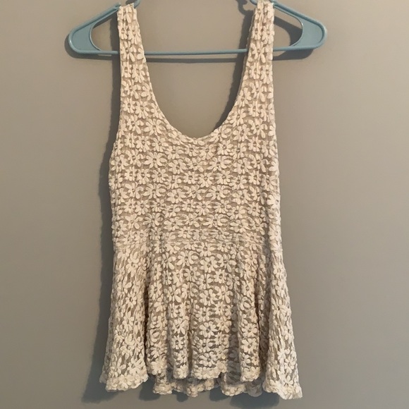 Pins & Needles White Lace Tank - Medium - Picture 5 of 7